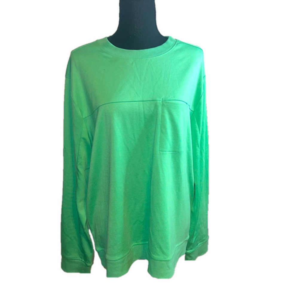ALL In Motion Womens Mint Green Athleisure Crew Neck Sweatshirt Large NWOT
